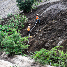 Hydro Seeding at HZL Ajmer Raj.